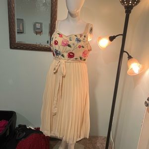 NWOT ASOS embroidered midi dress
